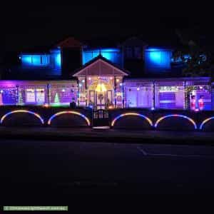 Christmas Light display at 88 Parkhill Road, Kew
