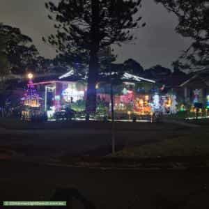 Christmas Light display at 31 Lobelia Crescent, Quakers Hill