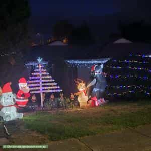 Christmas Light display at 16 Bryant Court, Golden Grove