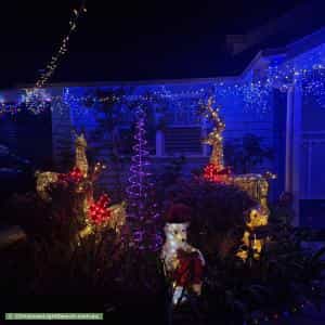 Christmas Light display at 25 Weber Street, Brighton East