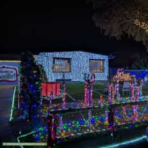 Christmas Light display at 13 Flower Court, Grovedale