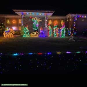 Christmas Light display at  94 Katherine Avenue, Amaroo