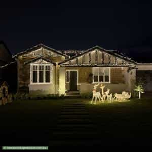 Christmas Light display at  112 East Terrace, Henley Beach
