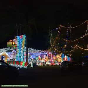 Christmas Light display at  3 Laura Place, Saint Clair