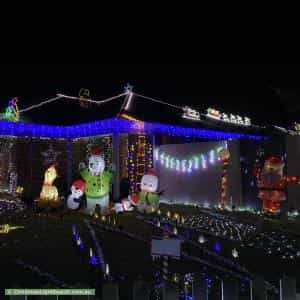 Christmas Light display at  12 Sharman Vista, Ellenbrook