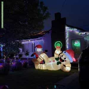 Christmas Light display at  23 Kellatie Road, Rosny