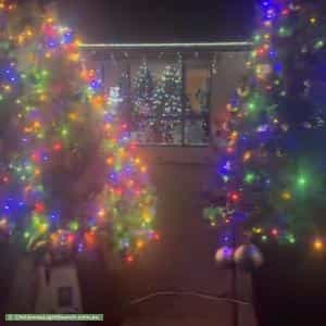 Christmas Light display at  6 Sanford Place, Kaleen