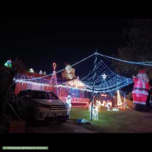 Christmas Light display at   Marina Crescent, Greenacre