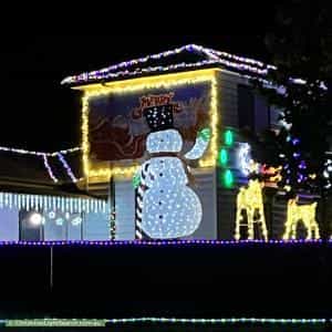 Christmas Light display at 50 Nash Road, Bunyip