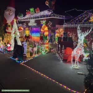 Christmas Light display at 15 Oriel Rd, Donnybrook