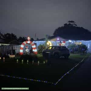 Christmas Light display at  1 Bloodwood Close, Ourimbah