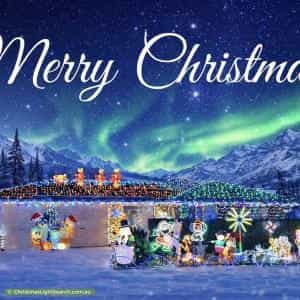Christmas Light display at 83 Sophy Crescent, Bracken Ridge