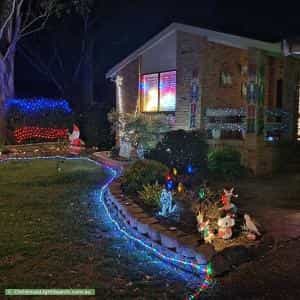 Christmas Light display at  139 Evelyn Street, Macquarie Fields