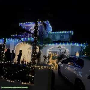 Christmas Light display at  103 Victoria Knox Avenue, Rowville