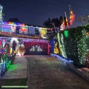 Christmas Light display at 35 Borgnis Street, Davidson