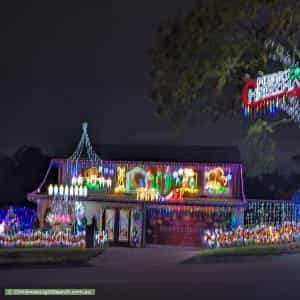 Christmas Light display at 26 Calliope Street, Runcorn