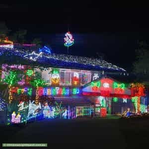 Christmas Light display at 6 Billagal Place, Blaxland