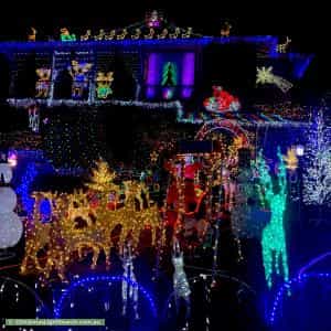Christmas Light display at  Samson Court, Duncraig