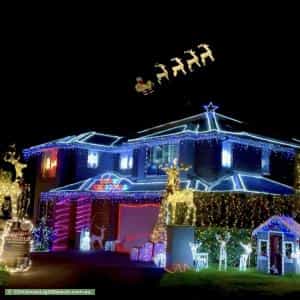 Christmas Light display at 18 Ryan Avenue, Hornsby Heights