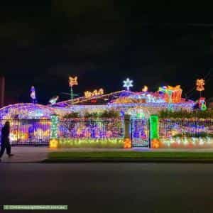 Christmas Light display at 25 Bond Street, West Hindmarsh