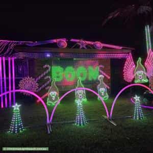 Christmas Light display at 86 College Way, Boondall