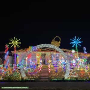 Christmas Light display at 50 Tiparra Avenue, Park Holme