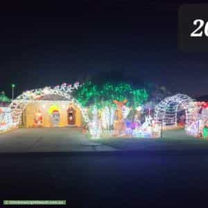 Christmas Light display at 9 Palmer Crescent, High Wycombe