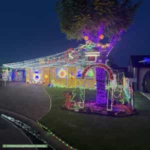 Christmas Light display at 14 Palena Crescent, Saint Clair