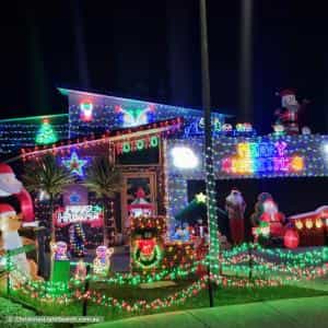 Christmas Light display at 11 Advocate Drive, Kingston