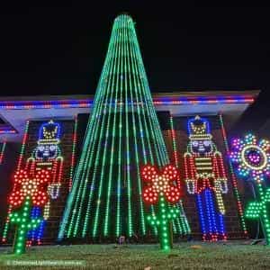 Christmas Light display at 252 Petherton Road, Andrews Farm
