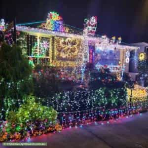 Christmas Light display at 3 Pioneer Way, Palmview