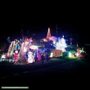 Christmas Light display at 35 Wentworth Street, Wallsend