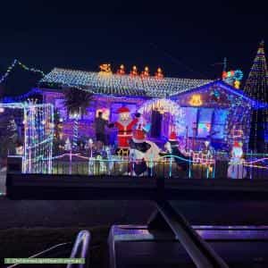 Christmas Light display at 9 Warwick Place, Kings Meadows