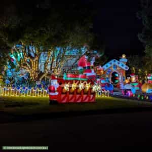 Christmas Light display at 1 Wendy Street, Cardiff