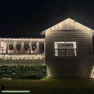 Christmas Light display at 40 Elizabeth Street, Mayfield