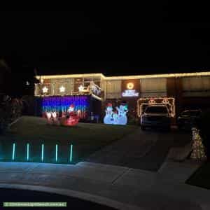 Christmas Light display at 4 Chalgrove Court, Bellerive