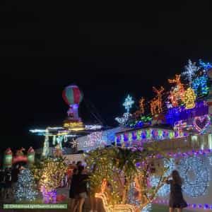 Christmas Light display at 42 Volante Crescent, Mermaid Waters