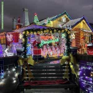 Christmas Light display at 13 Dunmore Street North, Bexley