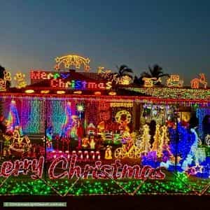 Christmas Light display at  Riverside Lane, Seville Grove