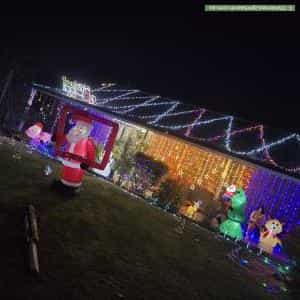 Christmas Light display at 539 Stowport Road, Stowport