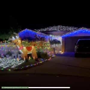 Christmas Light display at 24 Canning River Gardens, Wilson
