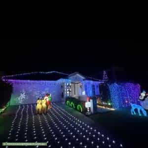 Christmas Light display at 9 Boolong Street, Tingalpa