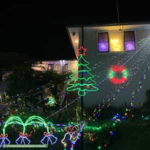 Christmas Light display at 1 Hilltop Avenue, Padstow Heights