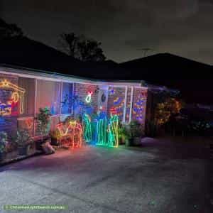 Christmas Light display at 54A Graham Street, Auburn