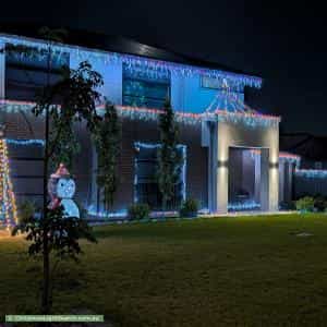 Christmas Light display at 33 Lancaster Drive, North Haven