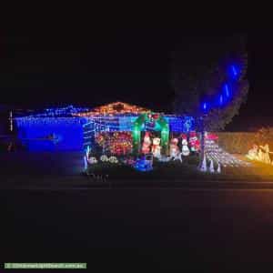 Christmas Light display at 5 Flint Street, Googong