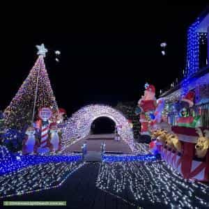 Christmas Light display at 36 Ballarat Street, Fisher