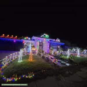 Christmas Light display at 144 Kalgoorlie Crescent, Fisher