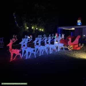 Christmas Light display at 62 Mills Road, Londonderry