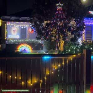 Christmas Light display at 9 Cedric Street, Parkdale